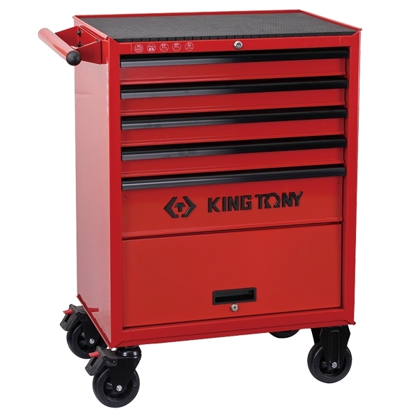  Тележка инструментальная, 5 выдвижных ящиков и отсек, "CLASSIС" 87432-5U KING TONY