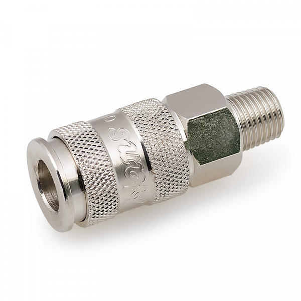 Пневматическое быстроразъемное соединение с наружной резьбой 1/4" G, Hans
