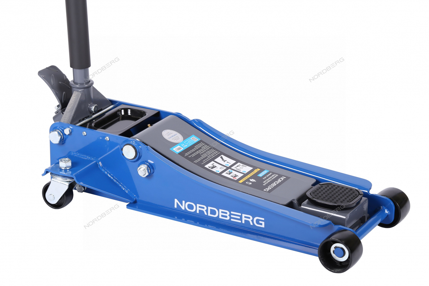 Домкрат подкатной 4 т, низкий подхват, педаль NORDBERG