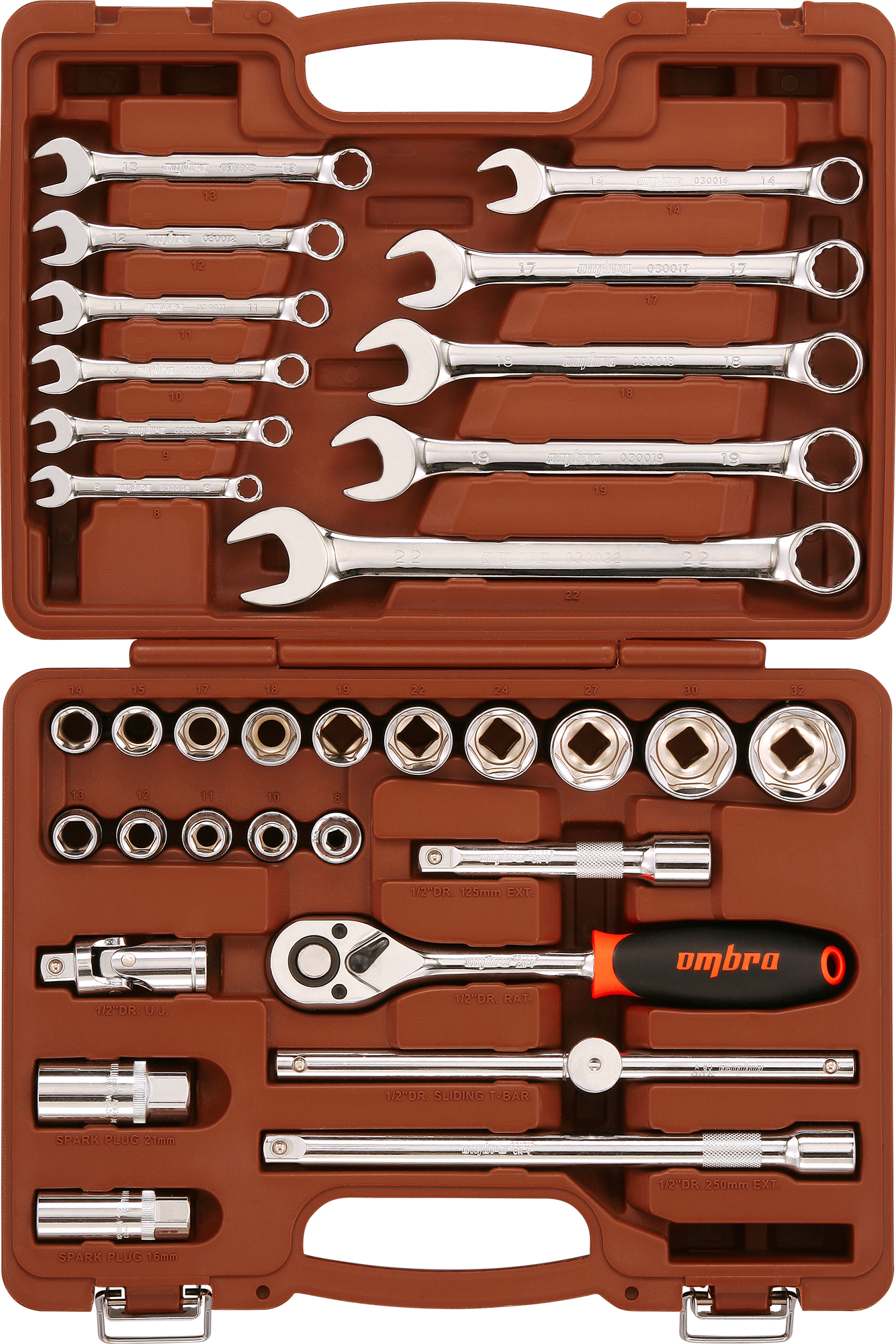 Набор инструмента  Ombra 1/2"DR, 33 предмета