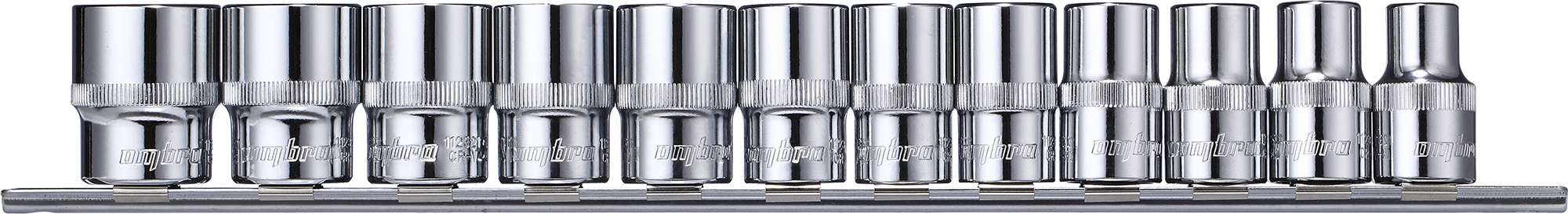 Набор головок торцевых Ombra 1/2"DR на держателе, 10-24 мм, 12 предметов