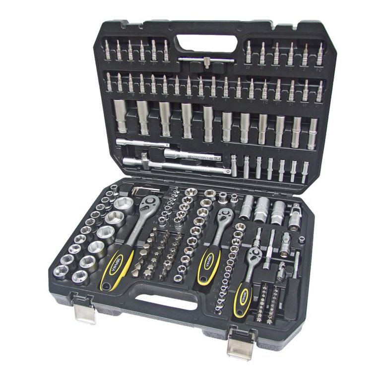 Набор инструмента ER-80172 1/4"&1/2"DR 6-гранный 172 предмета ЭВРИКА