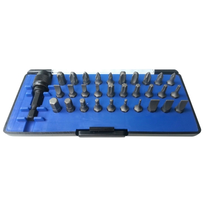 Набор вставок (бит) 1/4", TORX, HEX, PZ, PH, SLOT, 31 предмет 058-00031C Мастак