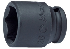 Ударная торцевая головка,1/2'' 22 мм 6-гр , Hans