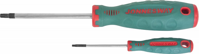 Отвертка ANTI-SLIP GRIP TORX® T27 6х100х219 мм Jonnesway D71T27