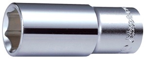 Головка торцевая длинная 3/8" 22 мм, 6-гр, Hans
