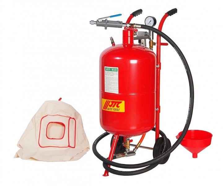 Аппарат пескоструйный 38 литров, шланг 1/2, 250PSI JTC-5324