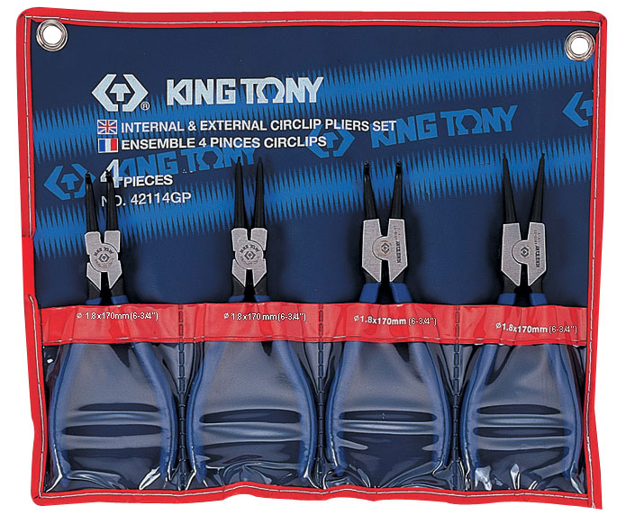 Набор съемников стопорных колец, 4 предмета 42114GP King Tony