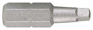 Вставка (бита) торцевая 1/4", SQUARE, №0, L = 25 мм, квадратная 102500R King Tony