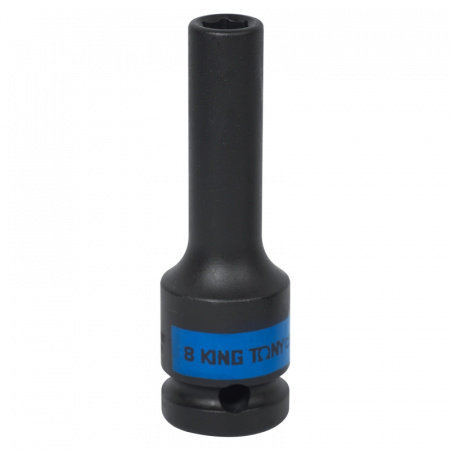 Головка торцевая ударная глубокая шестигранная 1/2", 8 мм 443508M King Tony