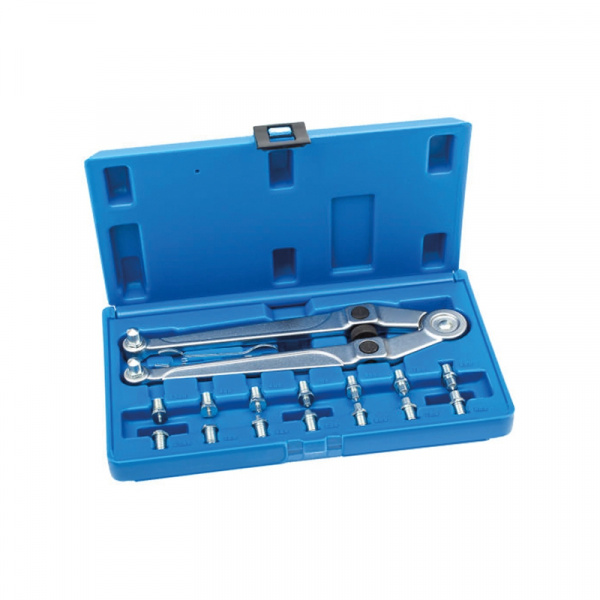 Фиксатор шкивов, кейс, 17 предметов 103-20017C Мастак