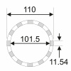 Съемник гайки задней оси 3/4” 101.5мм 12PT (MERCEDES) JTC-5164