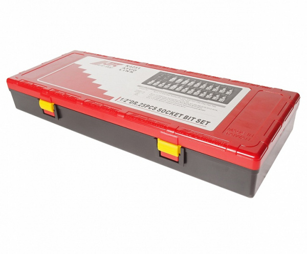 Набор бит-головок 1/2 HEX H4-H14, TORX T20-T60,SPLINE M5-M12 25 предметов JTC-K4251
