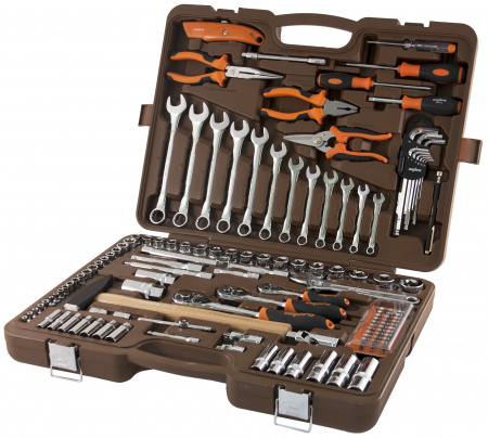 Набор инструмента Ombra 1/4", 3/8" и 1/2"DR, 131 предмет