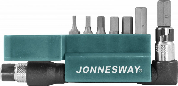 Комплект вставок-бит 1/4 DR шестигранных H2-8 мм., 8 предметов Jonnesway S08H2H8S