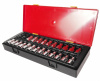 Набор бит-головок 1/2 HEX H4-H14, TORX T20-T60,SPLINE M5-M12 25 предметов JTC-K4251
