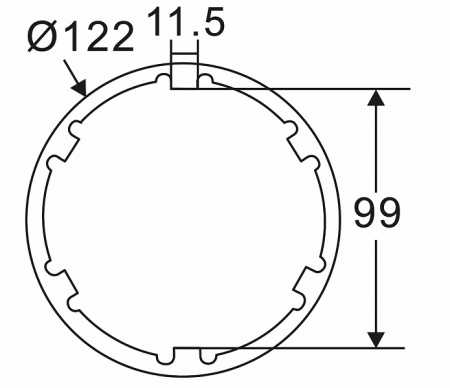 Головка ступичная для задней оси (MERCEDES 2636) JTC