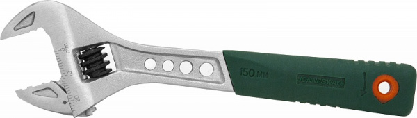 Ключ разводной эргономичный с пластиковой ручкой, 0-19 мм, L-150 мм Jonnesway W27AT6