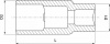 Головка торцевая свечная 1/2"DR 16 мм 6-гр SPS1216