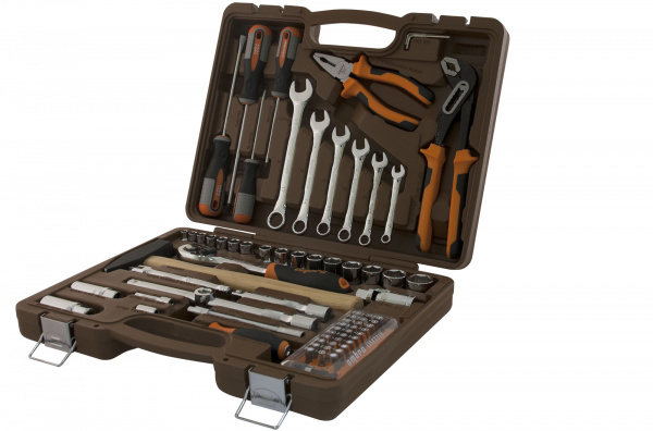 Набор инструмента универсальный OMBRA OMT75S 1/4", 1/2"DR, 75 предметов