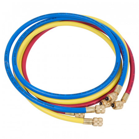 Шланг заправочный для фреона 1/4"SAE х1/4"SAE, 0,9 м 105-61010 Мастак