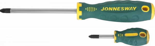 Отвертка ANTI-SLIP GRIP Pozidriv ® PZ1 5x80x190 мм Jonnesway D71Z180