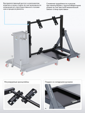 Приставка-кантователь к стенду N30160R для ремонта V-образных двигателей NORDBERG