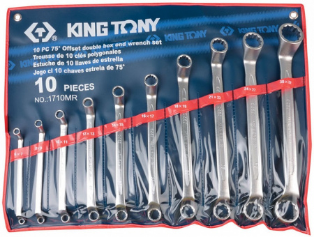 Набор накидных ключей, 6-32 мм, 10 предметов 1710MR King Tony
