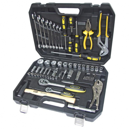 Набор инструмента 1/2&1/4" DR 6-гранный 72 предмета ER-80072 ЭВРИКА
