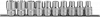 Набор головок торцевых Ombra 1/2"DR на держателе, внешний TORX®, E8-E24, 10 предметов