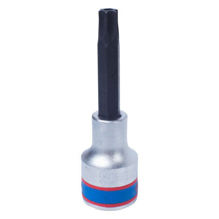 Насадка (бита) торцевая 1/2", TORX, T45, L = 80 мм, с отверстием 403745 King Tony