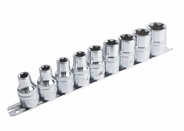 Набор головок торцевых 1/2 TORX Е10-Е24 9 предметов JTC-H409E