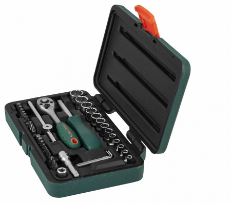 Набор головок торцевых Super Tech 1/4 DR с аксессуарами, 41 предмет Jonnesway S68H2141S