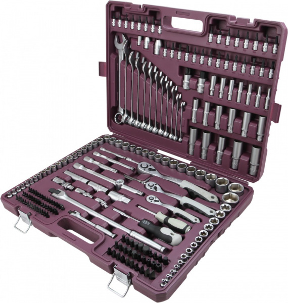 Набор инструмента универсальный 1/4", 3/8", 1/2"DR, 217 предметов Thorvik