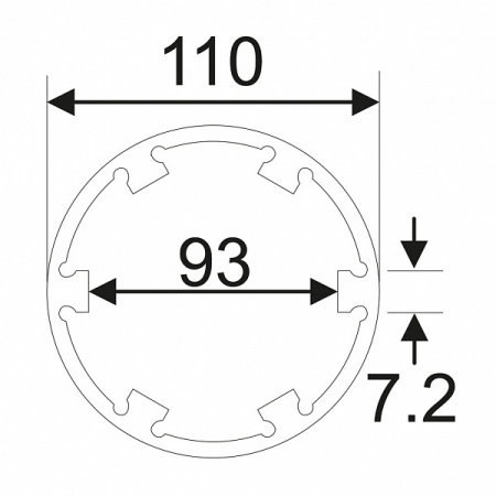 Головка ступичная для оси передней 6Т, d=110мм, L=80мм (MAN TGA) JTC-5268