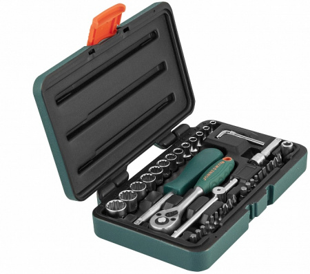 Набор головок торцевых Super Tech 1/4 DR с аксессуарами, 41 предмет Jonnesway S68H2141S