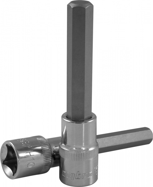 Насадка торцевая Ombra 1/2"DR с вставкой-битой шестигранной, Н8, 100 мм