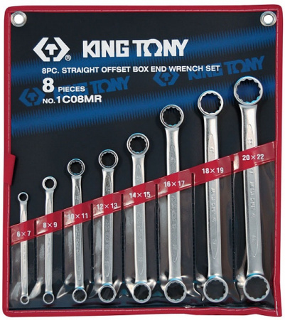 Набор накидных ключей, 6-22 мм 8 предметов 1C08MR King Tony