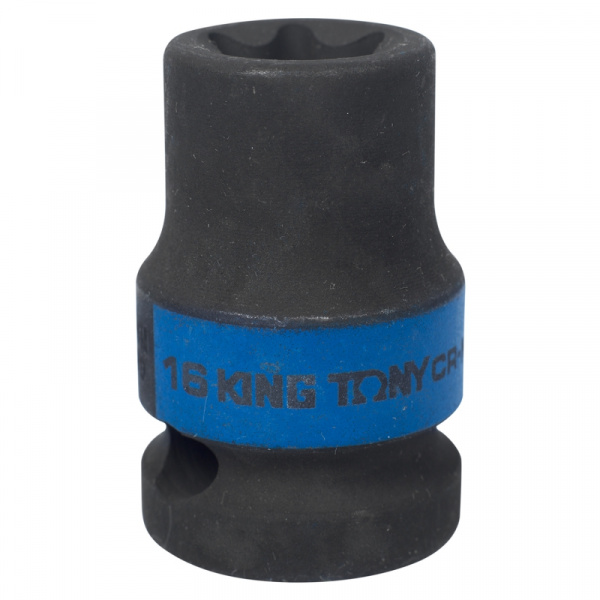 Головка торцевая ударная Е-стандарт 1/2", E16, L = 38 мм 457516M King Tony