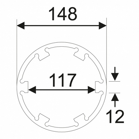 Головка ступичная для задней оси 6Т d=145мм L=160мм (MAN TGA) JTC-5267