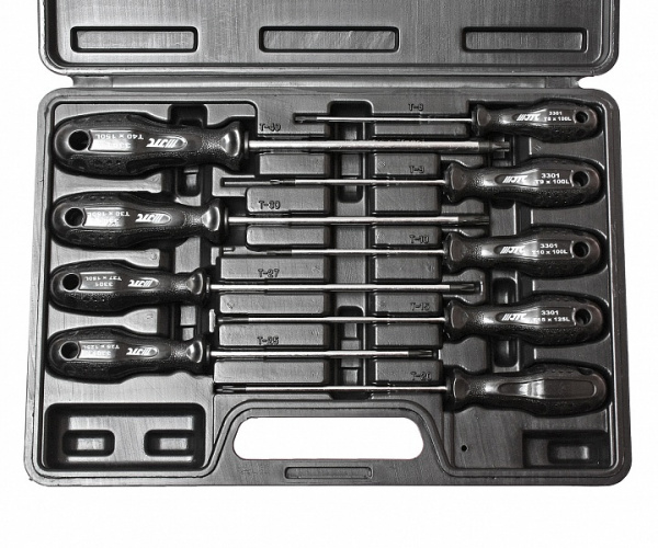 Набор отверток TORX T8-T40 в кейсе 9 предметов JTC-3301