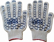 Перчатки NORDBERG  хб 6 нитей 10 класс 150ТЕКС (белые)