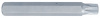 Вставка (бита) торцевая 10 мм, TORX, Т55, L = 80 мм 168055T King Tony