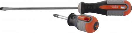 Отвертка стрежневая шлицевая Ombra ROUND GRIP, SL8x200 мм