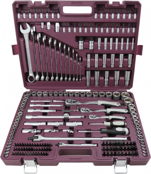 Набор инструмента универсальный 1/4", 3/8", 1/2"DR, 217 предметов Thorvik