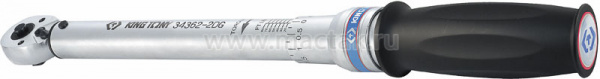 Динамометрический ключ 3/8", 20-100 Нм, для левой и правой резьбы, футляр King Tony 34362-2DG