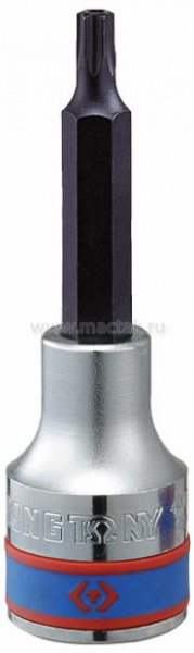 Насадка (бита) торцевая 1/2", TORX, T40, L = 80 мм, с отверстием 403740 King Tony