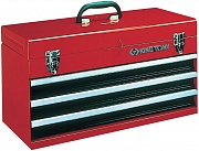 Ящик инструментальный, 3 ящика и отсек, красный 87401-3 King Tony