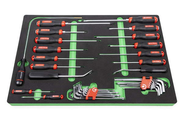 Ложемент отвертки, шестигранные ключи и ключи TORX. 35 предметов СТАНКОИМПОРТ