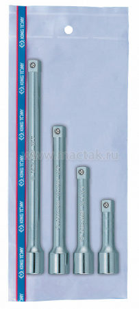 Набор удлинителей 1/4", 55, 75, 100, 150 мм, 4 предмета 2104PR King Tony